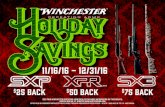 11/16/16 - 12/31/16 11/16/16 - 12/31/16 SEE YOUR WINCHESTER REPEATING ARMS DEALER FOR MORE INFORMATION