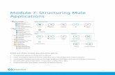 Module 7: Structuring Mule Applications€¦ · Module 7: Structuring Mule Applications At the end of this module, you should be able to: • Create and reference flows and subflows.