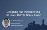 Designing and Implementing for Scale, Distribution & Async€¦ · Designing and Implementing for Scale, Distribution & Async Dr. Jörn Friedrich Dreyer Solutions Architect butonic