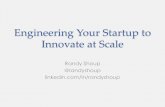 Engineering Your Startup to Innovate at Scaleleanstartup.co/2017.../17/2017/11/Engineering-Your-Startup-to-Innova… · o Combining “Art and Science” to revolutionize apparel