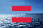 Q1 2017 RESULTS - Torm · • In the first quarter of 2017, product tanker freight rates started out at weak levels similar to Q4 2016. Product tanker freight rates ... important