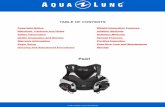 Pearl - Aqua Lung · 2018-10-17 · diving and buoyancy control from a recognized training agency. Use of SCUBA equipment by uncertified or untrained persons is dangerous and can