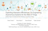 Exploiting Interaction Affordances: On Engineering ... - Day...Exploiting Interaction Affordances: On Engineering Autonomous Systems for the Web of Things 17 Developers can then program