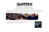 Holiday Music Courses 2016 - Macclesfield Music Centre Mu… · Holiday Music Courses 2016 A total of 85 musicians participated in our three weeks of summer music courses in August