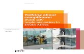 Talking about compliance: BCBS 239 implementation in South … · 2016-05-13 · compliance: BCBS 239 implementation in South Africa South African BCBS 239 Survey May 2016 ... The