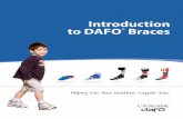 Introduction to DAFO Braces · provides “spring" action. The DAFO 3.5 Softy makes an excellent resting splint. DAFO 3.5. PF resist, DF resist espositioning ePi cr . Softer plastic