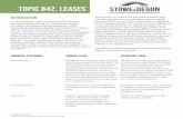 TOPIC 842, LEASES - Stowe & Degonits highly-anticipated leasing standard in FASB Accounting Standards Update (ASU) 2016-021 (“Topic 842” or “the new standard”) for both lessees