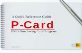 A Quick Reference Guide P-Card - Accounting Office guide_FINAL.pdf · 2018-07-25 · Generally, requests are processed within 24 hours. The department will receive a confirmation