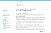 The Business Value of VMware Horizon...The Business Value of VMware Horizon Sponsored by: VMware Inc. Authors: Robert Young Matthew Marden January 2016 Business Value Highlights 413%