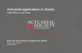 South African Case Study - International Actuarial Association · • BCBS 239 (risk data aggregation & reporting) • Anti money laundering • Financial crime Agenda Landscape Customer