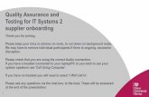 Quality Assurance and Testing for IT Systems 2 supplier ... · Quality Assurance and Testing for IT Systems 2 supplier onboarding ... Payable to CCS within 30 days of the date of