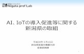IoTの導入促進等に関する - pref.niigata.lg.jp · 革新的なビジネスモデルを創出するため、itベンダー、ユーザー等が参加するアイデアソンを、