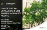 GET FIT FOR SWP OPERATIONALIZING STRATEGIC WORKFORCE ... · OPERATIONALIZING STRATEGIC WORKFORCE PLANNING and BUSINESS ANALYTICS SUSAN DEFAZIO PRINCIPAL CONSULTANT KELLYOCG –GLOBAL