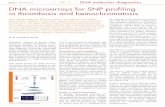 DNA microarrays for SNP proﬁ ling in thrombosis and … · 2015-07-22 · DNA microarray systems such as EUROArray [1, 2]. This microarray system pro-vides fast and efficient SNP