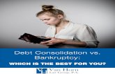 CONTENT · Debt Consolidation Perhaps one of the largest drawbacks of choosing debt consolidation over bankruptcy or other methods is that it loses its appeal very quickly. While