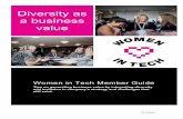 Diversity as a business value - Women in Tech€¦ · challenges, tools and ideas of promoting diversity and its business value. During the event, Laura Juvonen, Executive Director