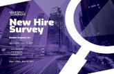 New Hire Survey - Amazon S3 · 2018-02-05 · New Hire Survery McLean & Company Sample Company, Inc. Current Period: Apr 1, 2017 – Oct 31, 2017 Previous Period: Sep 1, 2016 –