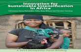 Innovation for Sustainable Intensification in AfricaInnovation for Sustainable Intensification in Africa, The Montpellier Panel, Agriculture for Impact, London. ... We believe that