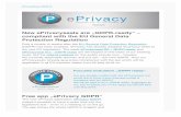 New ePrivacyseals are „GDPR-ready“ – compliant with the EU ... · Open GDPR seminar and in-company trainings Would you like to know more about the impacts of the General Data
