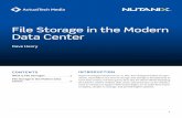 File Storage in the Modern Data Center - Hyperconverged.org · HYPERCONVERGED INFRASTRUCTURE File storage built using HCI is simple to set up and manage. HCI solutions use software-defined