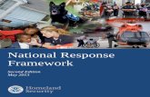 National Response Framework - FEMA response...National Response Framework developed at all levels of government ( local, state, tribal, territorial, insular area, 4 and Federal) and