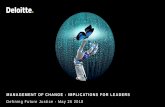 Defining Future Justice - May 26 2018 · Defining Future Justice - May 26 2018. 2 TO MANAGE CHANGE WELL WE NEED TO UNDERSTAND • WHY WE NEED TO CHANGE ... Disruptive forces AI, Cognitive