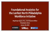 Foundational Analytics for the North ... - WordPress.com · Lenfest North Philadelphia Workforce Initiative Area by the Numbers •275,453 residents •43% employment rate •$25,000