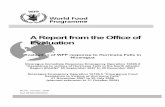 A Report from the Office of Evaluationreliefweb.int/.../F838F5AF6491DE87852575D20055452A-Full_Report.pdf · A Report from the Office of Evaluation Evaluation of WFP response to Hurricane