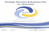 Strategic Direction & Business Plan for 2019-20220104.nccdn.net/1_5/246/240/1e4/2019-2022-Strategic-Business-Plan.pdfRegulatory Excellence and Innovation 2019-2022 STRATEGIC BUSINESS