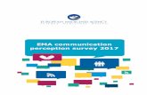 EMA communication perception survey report 2017 · The results will be used to monitor communication perception and support continual improvement of communication activities and products.