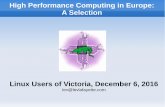 High Performance Computing in Europe: A Selectionlevlafayette.com/files/2016spartan-europe.pdf · Supercomputers and Metrics "Supercomputer" means any single computer system that