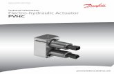PVHC Electro-hydraulic Actuator - PV Global · Introduction The PVHC is an electrical actuator module for main spool control in PVG 32 and PVG 100. The actuator uses two current controlled