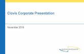 November 2019 Clovis Corporate Presentation...2019/11/14  · Source: Robinson et al. Cell. 2015; 161:1215-1228; Abida et al. JCO Precis Oncol. 2017;1:1-16; Green et al. AACR 2019