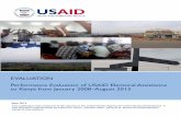 Performance Evaluation of USAID Electoral Assistance to ......Question 5: To what extent were the electoral assistance activities effective in promoting ... M&E Monitoring and Evaluation
