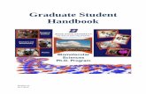 Graduate Student Handbook · 10/7/2019  · Official transcripts (an official transcript lists the grades or marks for all courses taken while studying at an educational institution)