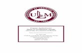 Program Application for Master of Occupational Therapy ... · UNIVERSITY OF LOUISIANA AT MONROE Master of Occupational Therapy Program Admission Criteria Applicants to the OTA to