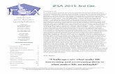 IFSA 2015 3rd Qtr. - Idaho Funeral Service AssociationIFSA 2015 3rd Qtr. Newsletter Page 3 Mark your calendars now and plan to attend the Idaho Funeral Service Association 2016 Annual