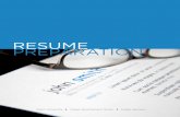 RESUME PREPARATION - Miami Universitymiamioh.edu/.../career-services/pdfs/resumepreparation.pdf · 2017-10-23 · Formats of Your Resume page 1 The Chronological Approach page 1 The