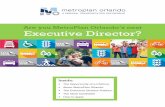 Are you MetroPlan Orlando’s next Executive Director? · Please call prior to submitting your resume if confidentiality is important to you. MetroPlan Orlando is an equal opportunity