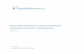 RadioReference.com Database Administrator Handbook · 2018-02-21 · RadioReference.com Database Administrator Handbook Version 1.6 - 6 - On the “Admin Home” page you will see