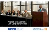 Program Management Core Competency Model - New York Program... · This Program Management Core Competency Model represents a key step in this effort. It outlines the shared values
