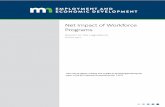 Net Impact of Workforce Programs - Minnesota...Page 2 Executive summary This report estimates the net impact on earnings from participation in a workforce program and derives cost/benefit