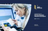 Appointment to Pro-Vice-Chancellor (Research and Impact)€¦ · 05 Ulster University Profile Ulster University Appointment to Pro-Vice-Chancellor (Research and Impact) Recent Highlights