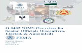 G 0402 NIMS Overview for Senior Officials (Executives ...€¦ · Unit 1: Course Introduction SM-5 . Unit 1: Course Introduction . S. TUDENT . M. ANUAL. May 2019 G 0402 NIMS Overview