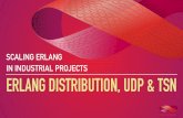 SCALING ERLANG IN INDUSTRIAL PROJECTS ERLANG …...CUSTOM DISTRIBUTION BEHAVIOR A DISTRIBUTION BEHAVIOR • The UDP prototype is quite similar to the TCP example from OTP • What