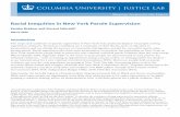 Racial Inequities in New York Parole Supervision · Black and Latinx people are significantly more likely than white people to be under supervision, to be jailed pending a violation