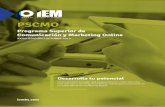 PSCMO - IEM Business School - Escuela de Negocios en ... · Marketing de contenidos y Inbound Marketing El marketing de contenidos para las marcas Cómo elaborar un pla de marketing