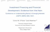 Investment Financing and Financial Development: Evidence ...Investment Financing and Financial Development: Evidence from Viet Nam Conference on Understanding Banks in Emerging Markets