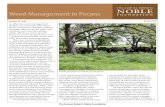 Weed Management in Pecans - Noble Research Institute · Weed management with herbicides Herbicides can be a valuable tool in a weed management program. In order to be used effectively,