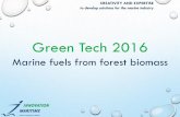 Green Tech 2016 - Green-Marine - Green MarinePyrolysis process Pyrolysis is the thermal decomposition of organic material at elevated temperatures, in the absence of gases such as